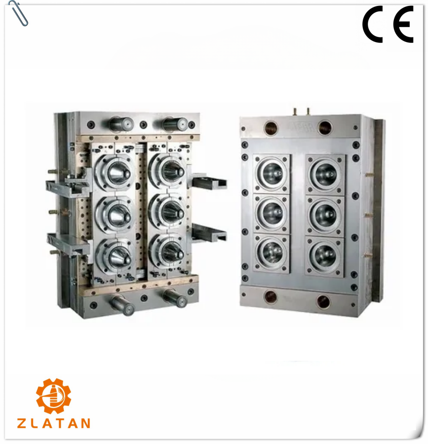 Heating, insulation and cooling of PET bottle blowing machine molds