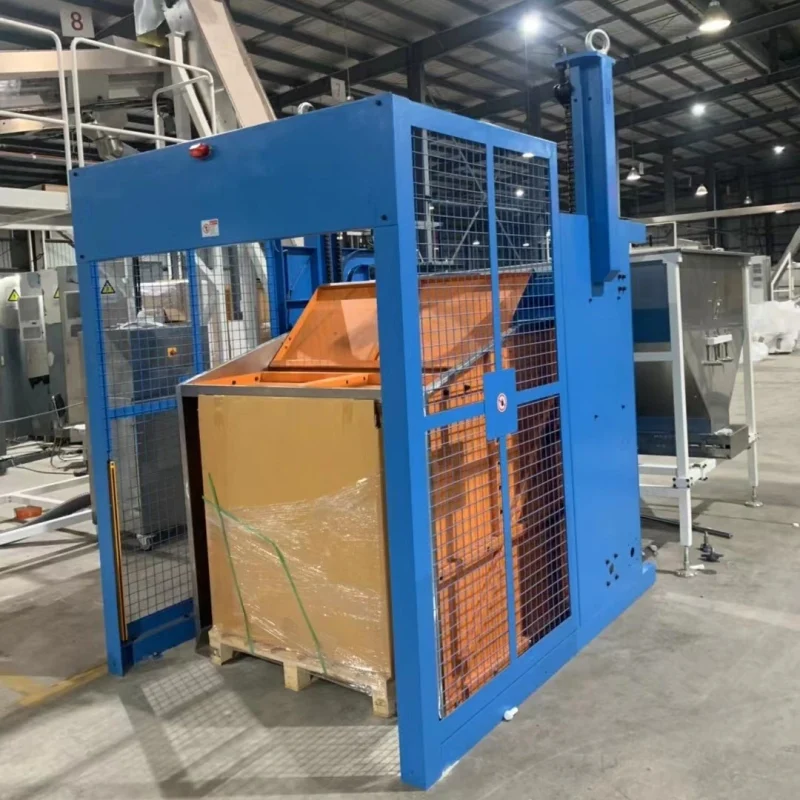 Custom servo moto dumping station for preforms