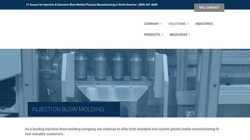 Apex Plastics is an injection blow molding company factory