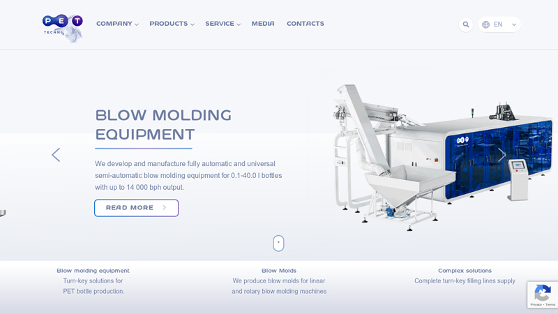 Blow Molding Machine Manufacturer in the US: PET factory