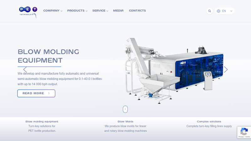 Blow Molding Machine Manufacturer in the US: PET factory