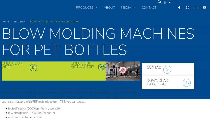 BLOW MOLDING MACHINES FOR PET BOTTLES factory