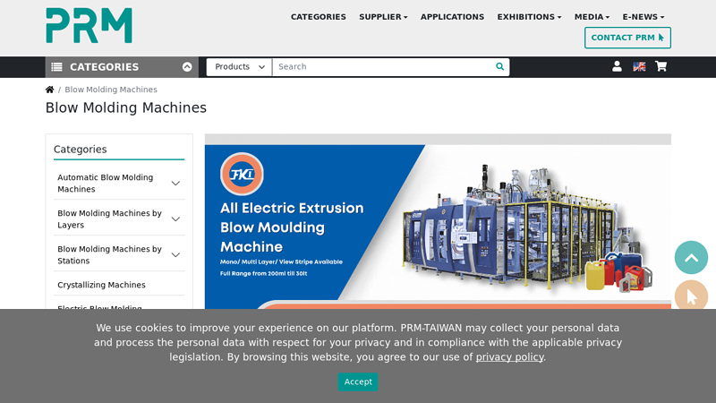 Blow Molding Machines - Manufacturers List factory