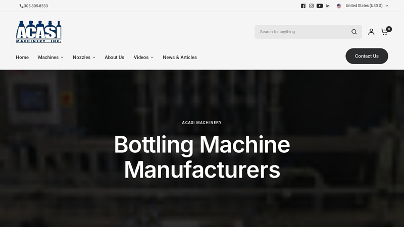 Bottling & Filling Equipment Manufacturer factory