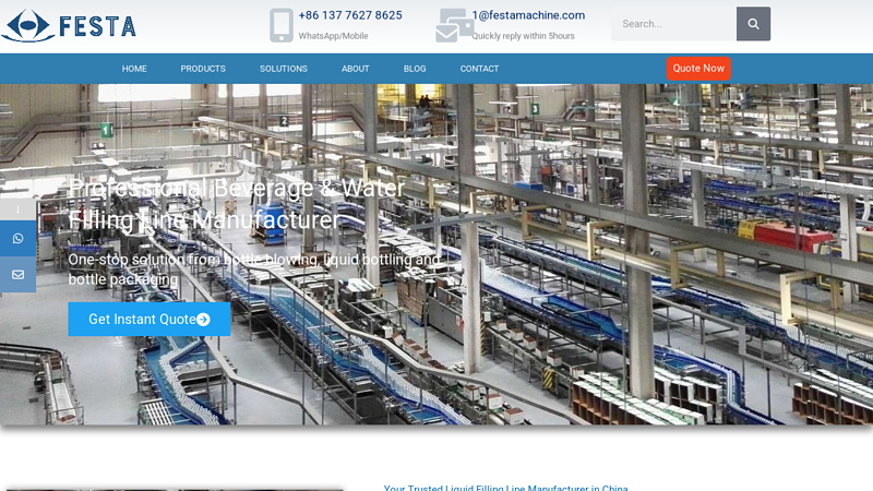 Bottling Line Canning Line & Packaging Machine Manufacturer ... factory