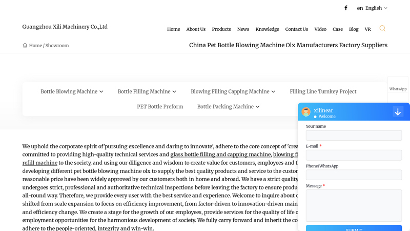 China pet bottle blowing machine olx Manufacturers Factory Suppliers factory
