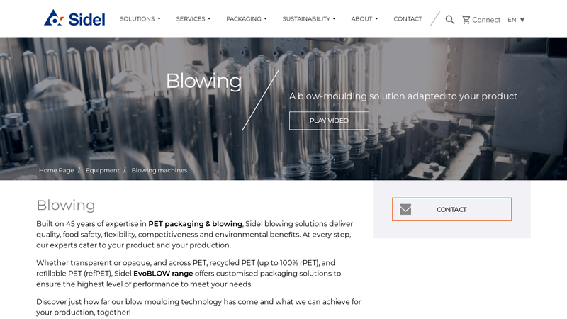 Efficient blowing machine solutions for PET bottles factory