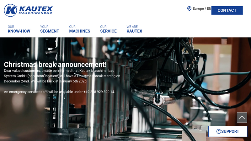 Extrusion blow molding factory