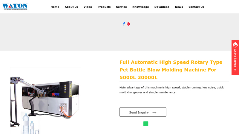 Full Automatic High Speed Rotary Type Pet Bottle Blow Molding ... factory