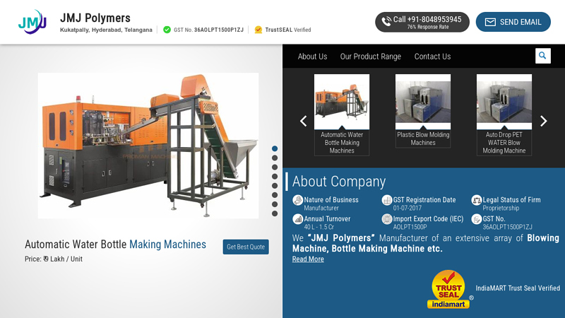JMJ Polymers, Hyderabad factory