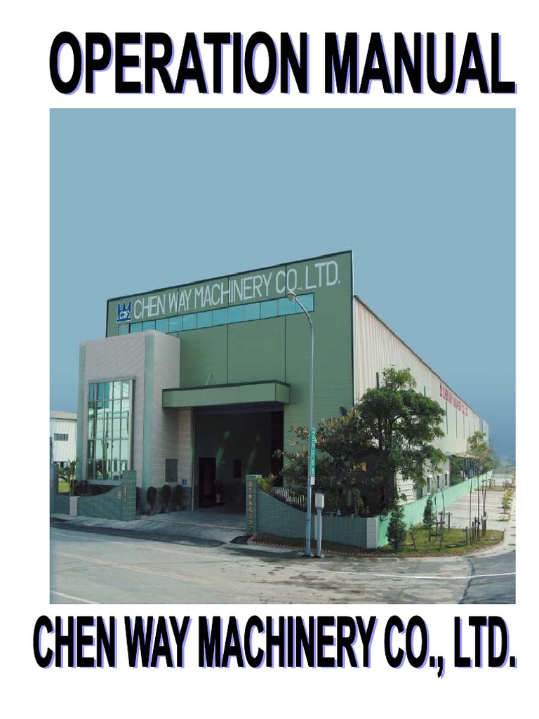 Operation Manual Blow Moulding Full Updated factory