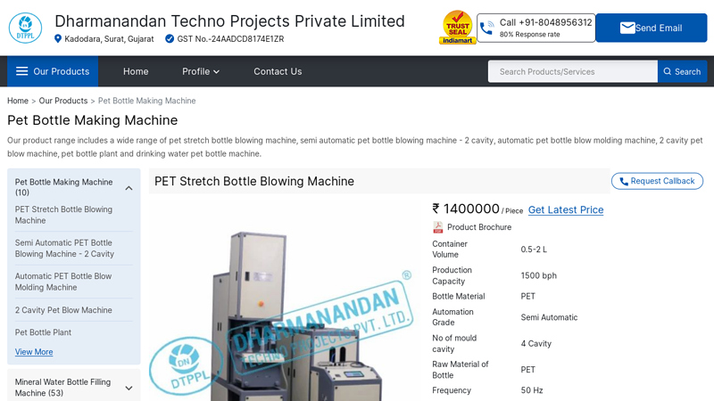 Pet Bottle Making Machine factory