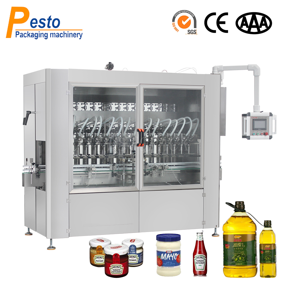 PET Bottle White sauce Filling Machine Small Manufacturing ... factory