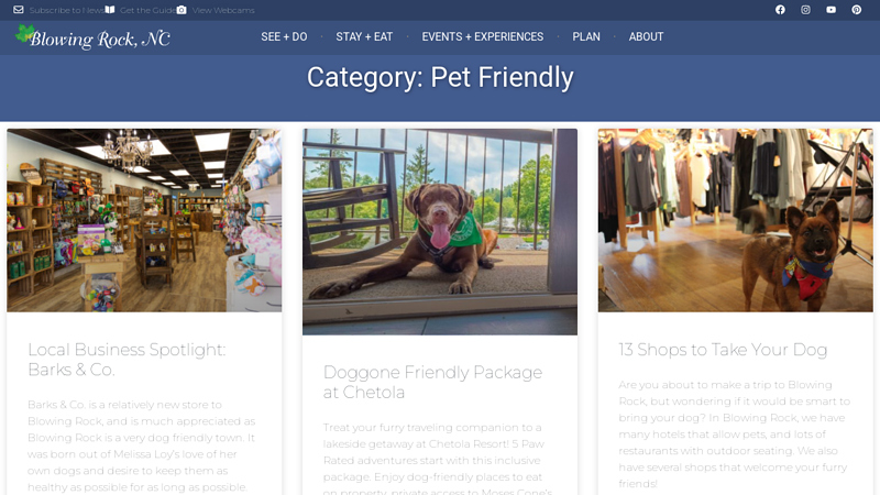 Pet Friendly Archives ⋆ Blowing Rock, NC factory