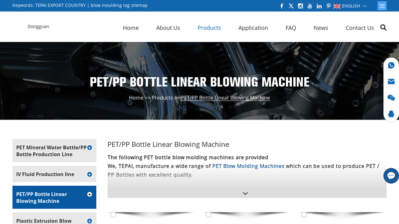 PET/PP Bottle Linear Blowing Machine factory