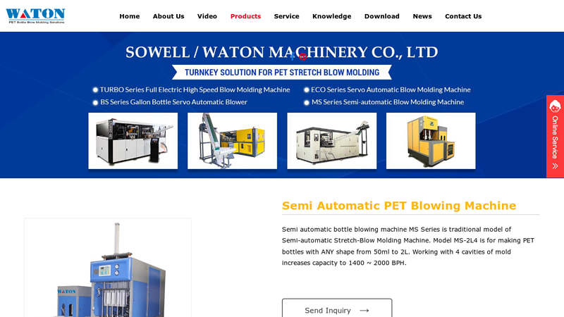 Semi Automatic PET Blowing Machine factory