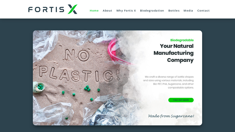 to Fortis X Biodegradable Manufacturing factory