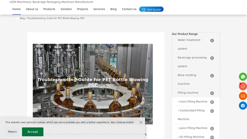 Troubleshooting Guide for PET Bottle Blowing PDF factory