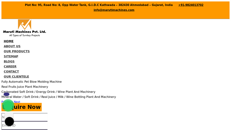 Water Bottle Packaging Machine Manufacturers, Juice Bottling Plant factory
