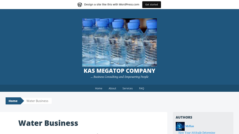 Water Business factory